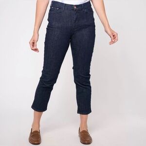 New Denim & Co Canuon Retreat Slim Straight Womens Crop Jeans / 8 Regular